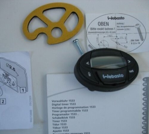 Webasto Thermo Top C Diesel Night Boat Water Heater Oval Timer Eberspächer