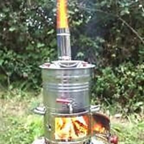 8L Boat Camping Tent Caravan Tea Kettle Hot Water Heater Wood Stove